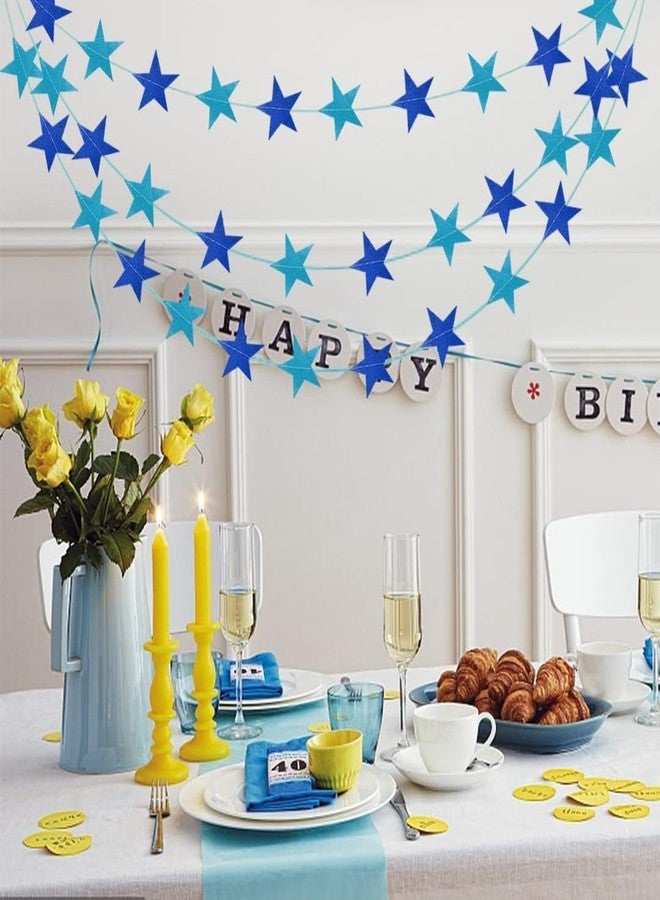 TOYXE 3D Stars Frills, Garland For Parties, Events Decoration, Pack Of 4, Multicolour, 20.25 CM - Image 3